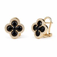 Pendientes Ultima Edizione Mujer in Plata OAO7371-NERO-GIALLO